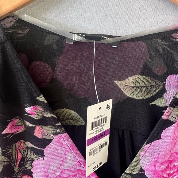 5 for $35 NWT International Concept Top Blouse Shirt Size XXL - Picture 4 of 6